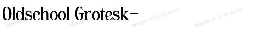 Oldschool Grotesk字体转换